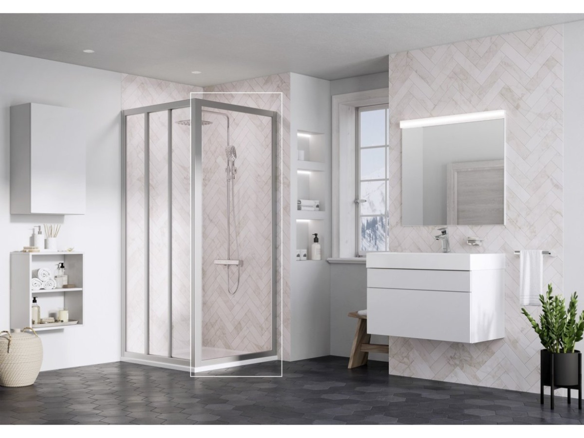 Ravak APSS 90 198, biela+transparent