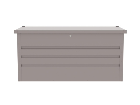 G21 Zahradní box  Denver 400 L, šedý plechový