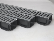 Covernit Plastový odtokový žlab A15 s pozinkovanou mříží (set 3 ks)