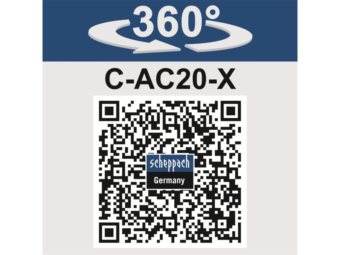 20 V-os IXES akkus kompresszor (akkumulátor és töltő nélkül) Scheppach C-AC20-X