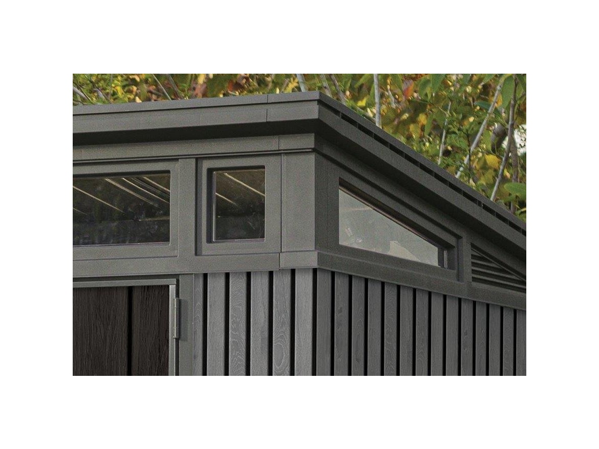 Keter Zahradní domek  PENT Signature 11x7 Vertical šedý, s podlahou