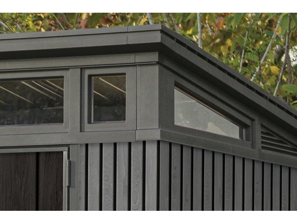 Keter Zahradní domek  PENT Signature 11x7 Vertical šedý, s podlahou