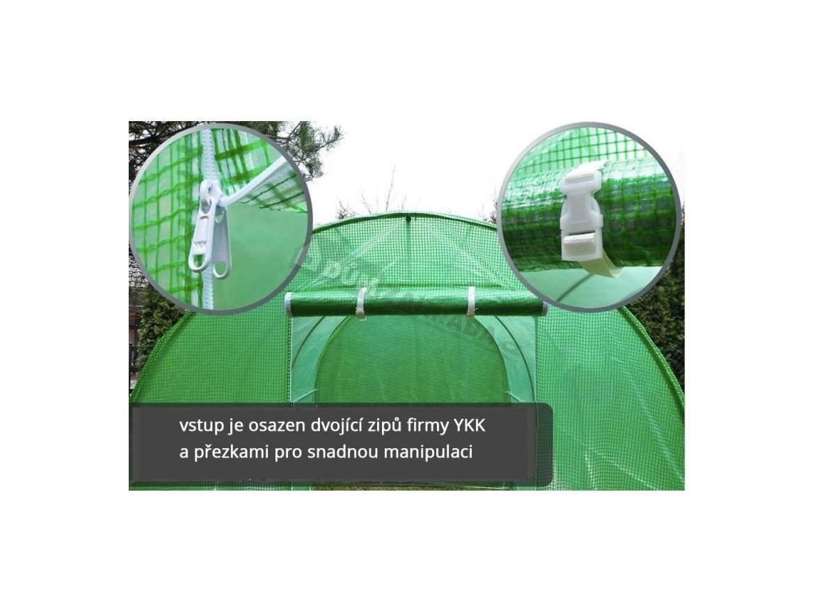 VespaGarden Zahradní fóliovník 2x4m  - zelený