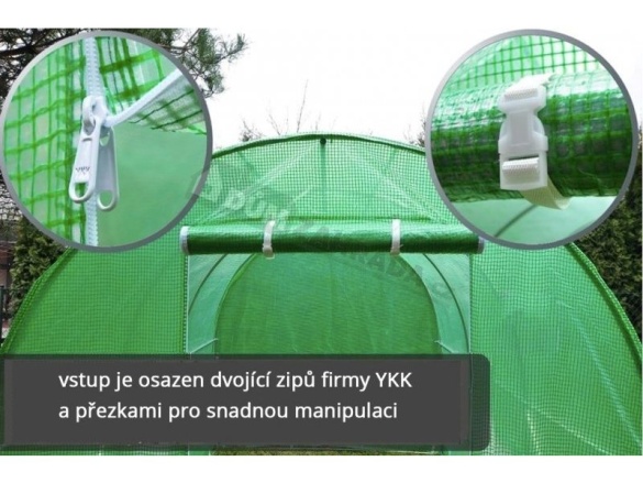 VespaGarden Zahradní fóliovník 2x4m  - zelený