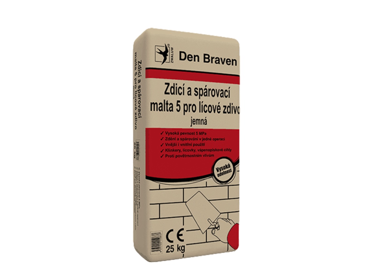 Zdivo Den Braven Zdicí a spárovací malta pro lícové