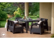 Keter Zahradní set  Corfu II Fiesta - hnědý