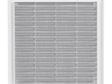 Haco Větrací mřížka 250 × 250 mm, se síťovinou a krytem, bílá, 0303