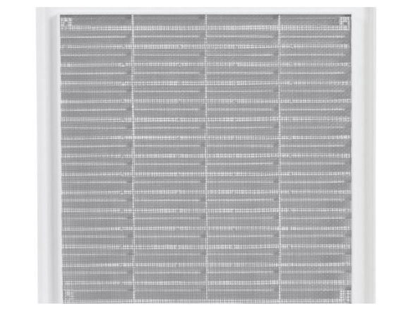 Haco Větrací mřížka 250 × 250 mm, se síťovinou a krytem, bílá,  0303