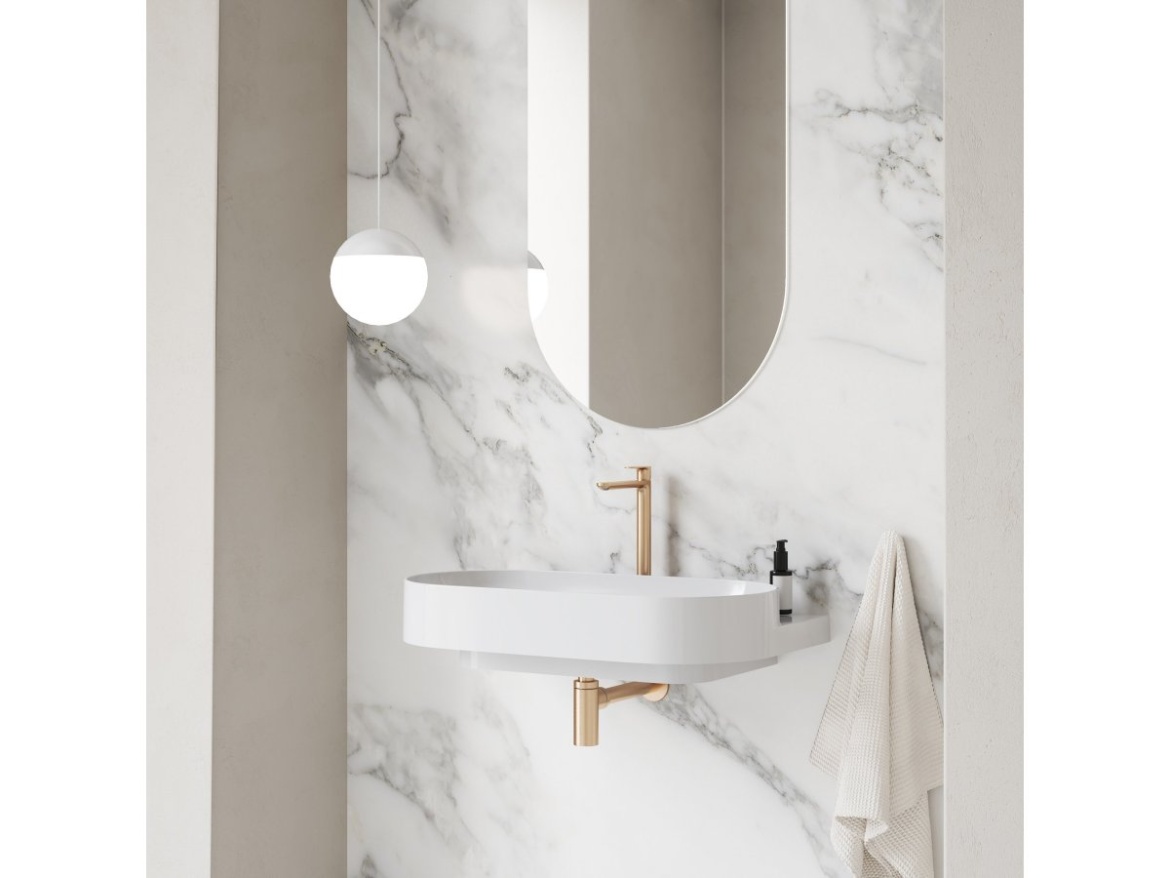 Ravak Umývadlový sifón, zlato kefované