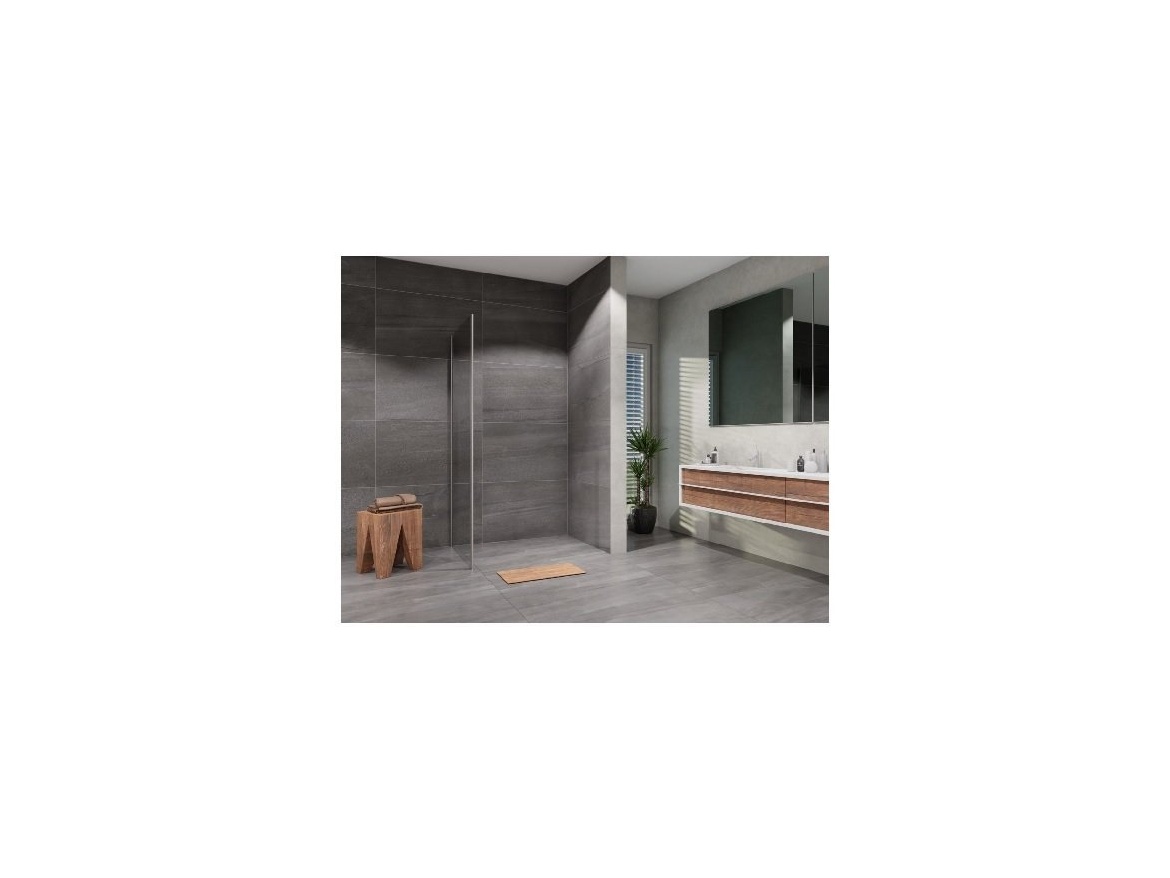 Lansanit Sprchová stěna Serra 1000 mm, sklo čiré, profil chrom,  LAN05010