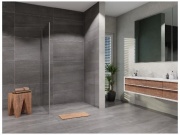 Lansanit Sprchová stěna Serra 1000 mm, sklo čiré, profil chrom,  LAN05010