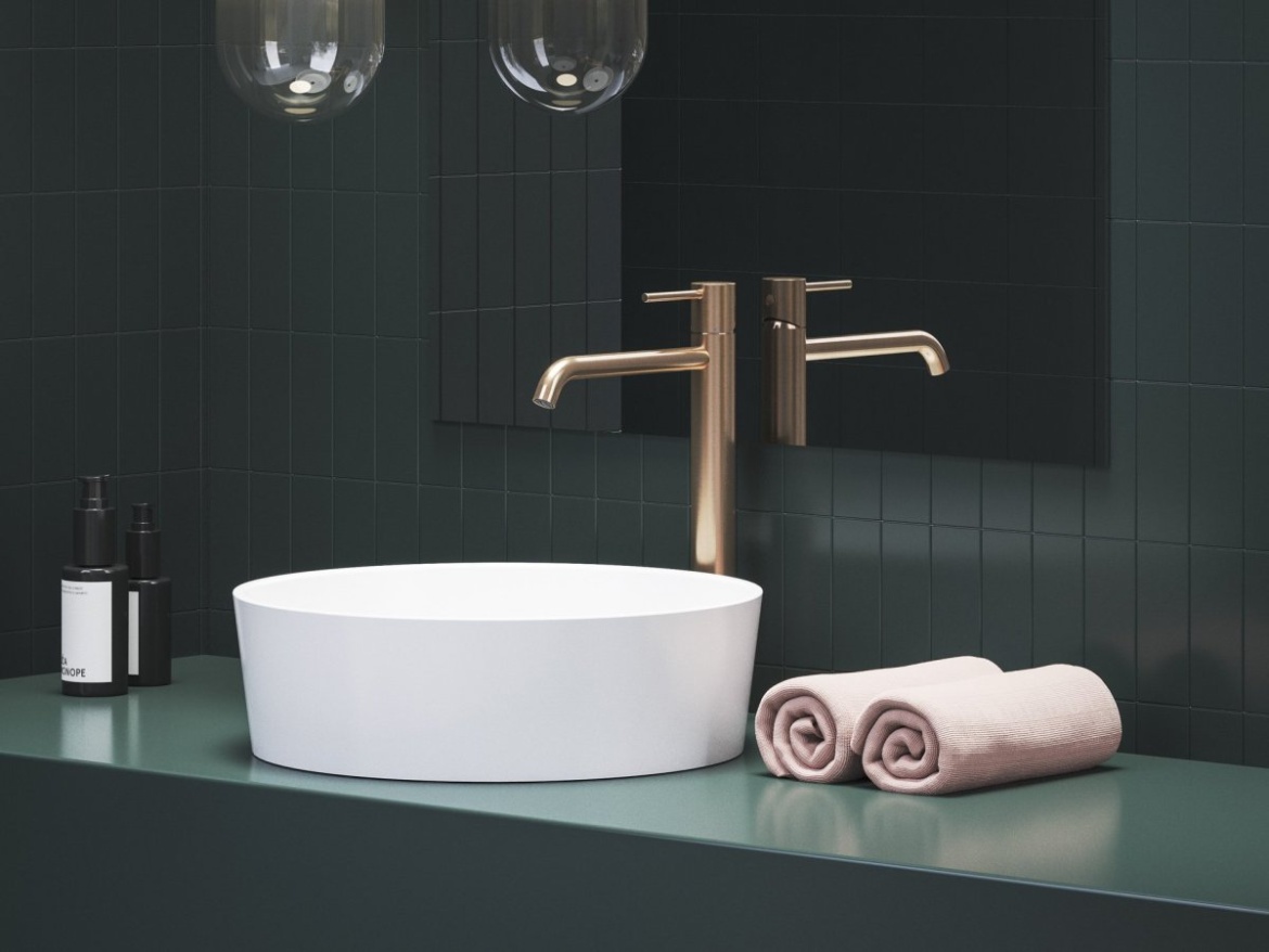 Ravak ES 015.20BLM Umyvadlová stojánková baterie 340 mm bez výpusti, Black Matt