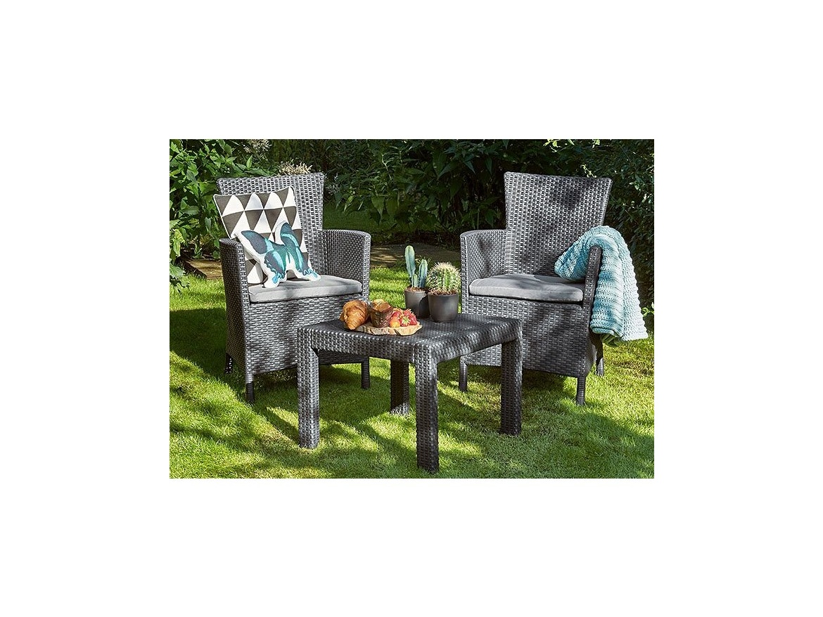 Keter Balkónový set Allibert Rosario - grafit