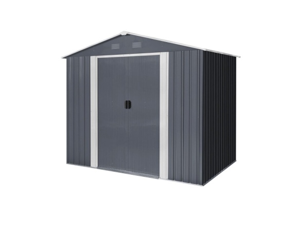 Plechový záhradný domček Riwall PRO RMSA 6x8 Anthracite