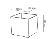 Granitové květináče Granisil granitový květináč KUBI 30 cm