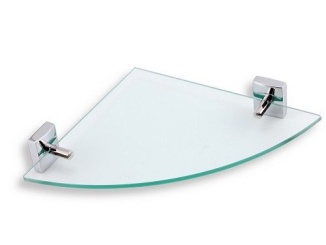 Doplňky –  Novaservis Polička rohová Metalia 12, sklo/chrom, , 0235,0