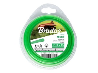 Fűnyírók –  Bradas Žací struna  Trimmer 2,0 mm x 15 m kulatá