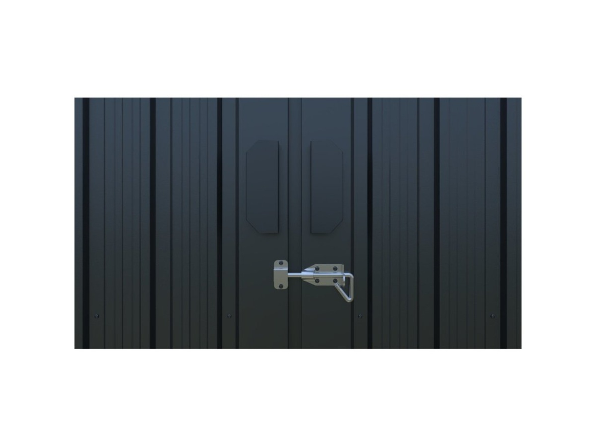 Fém garázs 3,8 x 6 m nyeregtetővel, antracit színű Riwall PRO RMCG 20x13 Anthracite