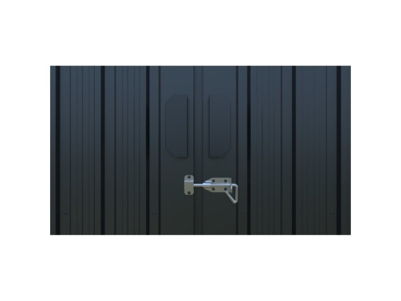 Fém garázs 3,8 x 6 m nyeregtetővel, antracit színű Riwall PRO RMCG 20x13 Anthracite