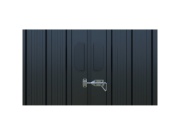 Kovová garáž 3,8 x 6 m se sedlovou střechou Antracit Riwall PRO RMCG 20x13 Anthracite