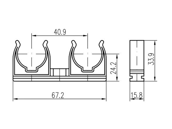 Dvojpříchytka Chuděj 2D12-22 M6-Z