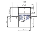 Vpusť Chuděj PVSU 110 (univerzální)