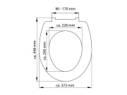 WC sedátka, záchodová prkna Schütte INDUSTRY GREY | Duroplast, Soft Close
