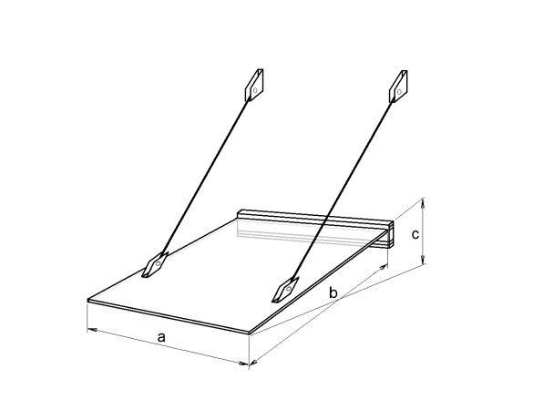 Vchodová stříška Lanit Plast Lazur
