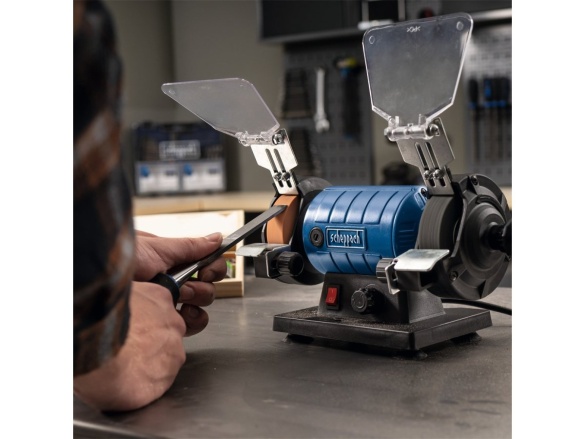 Kéttárcsás csiszoló/polírozó Flexidrive rendszerrel Scheppach HG 35