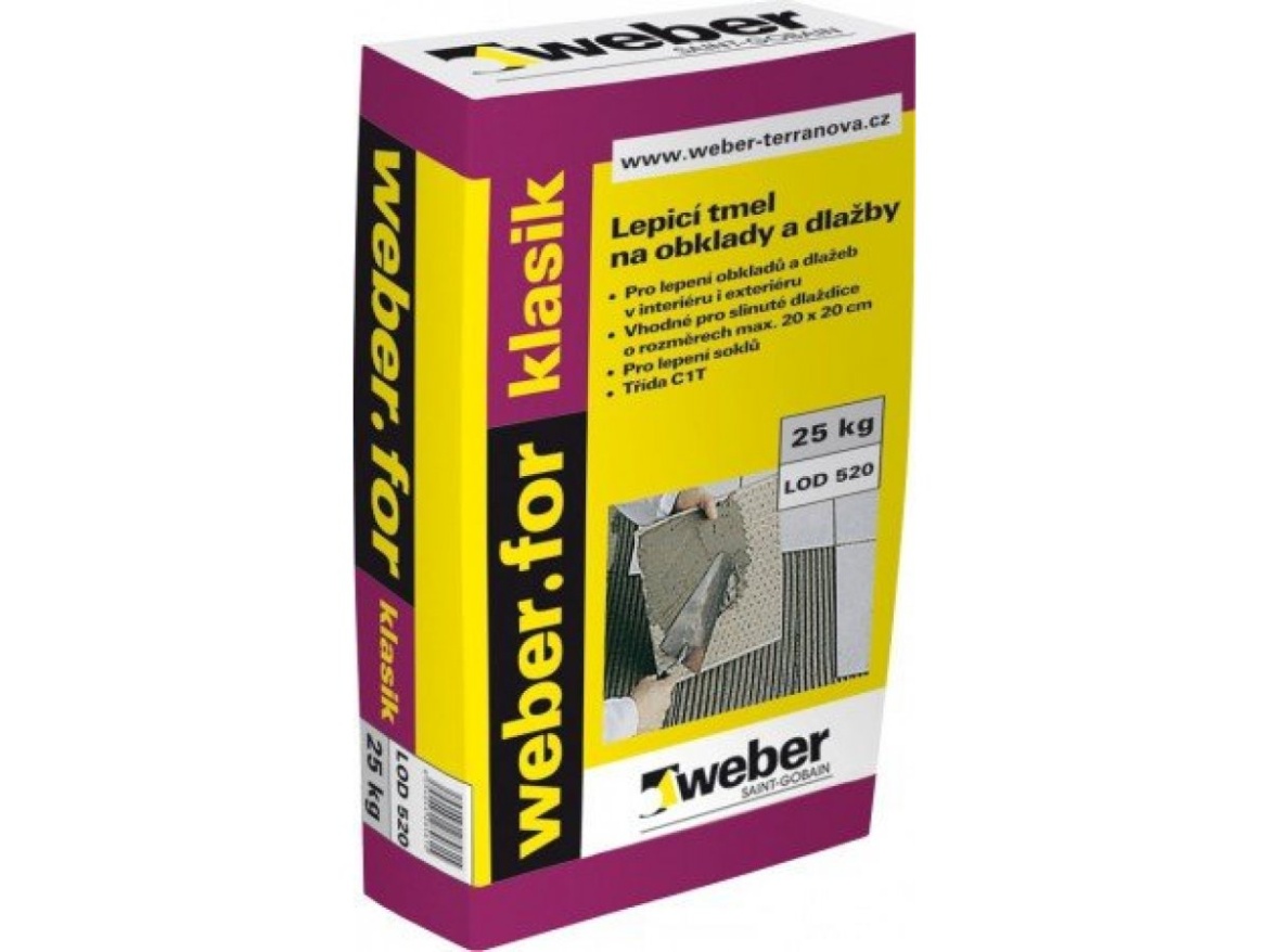 Lepící tmel Weber klasik
