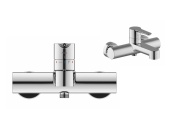 Ravak PU 022.20BLM Vaňová nástenná batéria bez sprchového setu, čierna matná