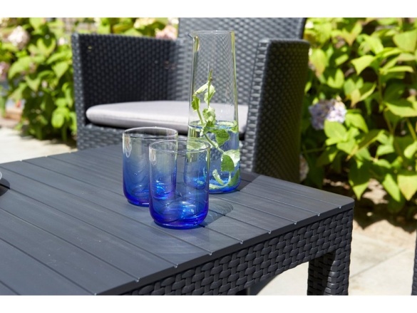 Keter Zahradní stůl Keter Lyon - 116 x 71 x 40 – 65 cm - grafitový