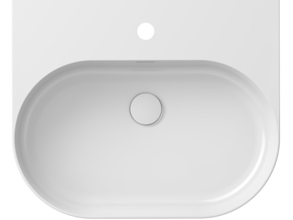 Ravak Umyvadlo Ceramic Slim Wall O 55, s otvorem pro baterii, s přepadem, bílá