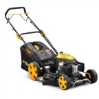 Multifunkční travní sekačka 4 v 1 s benzinovým motorem a pojezdem Riwall PRO RPM 5355