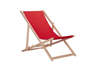 Bútor –  Fortus Zahradní lehátko klasik - červené
