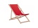 Fortus Zahradní lehátko klasik - červené