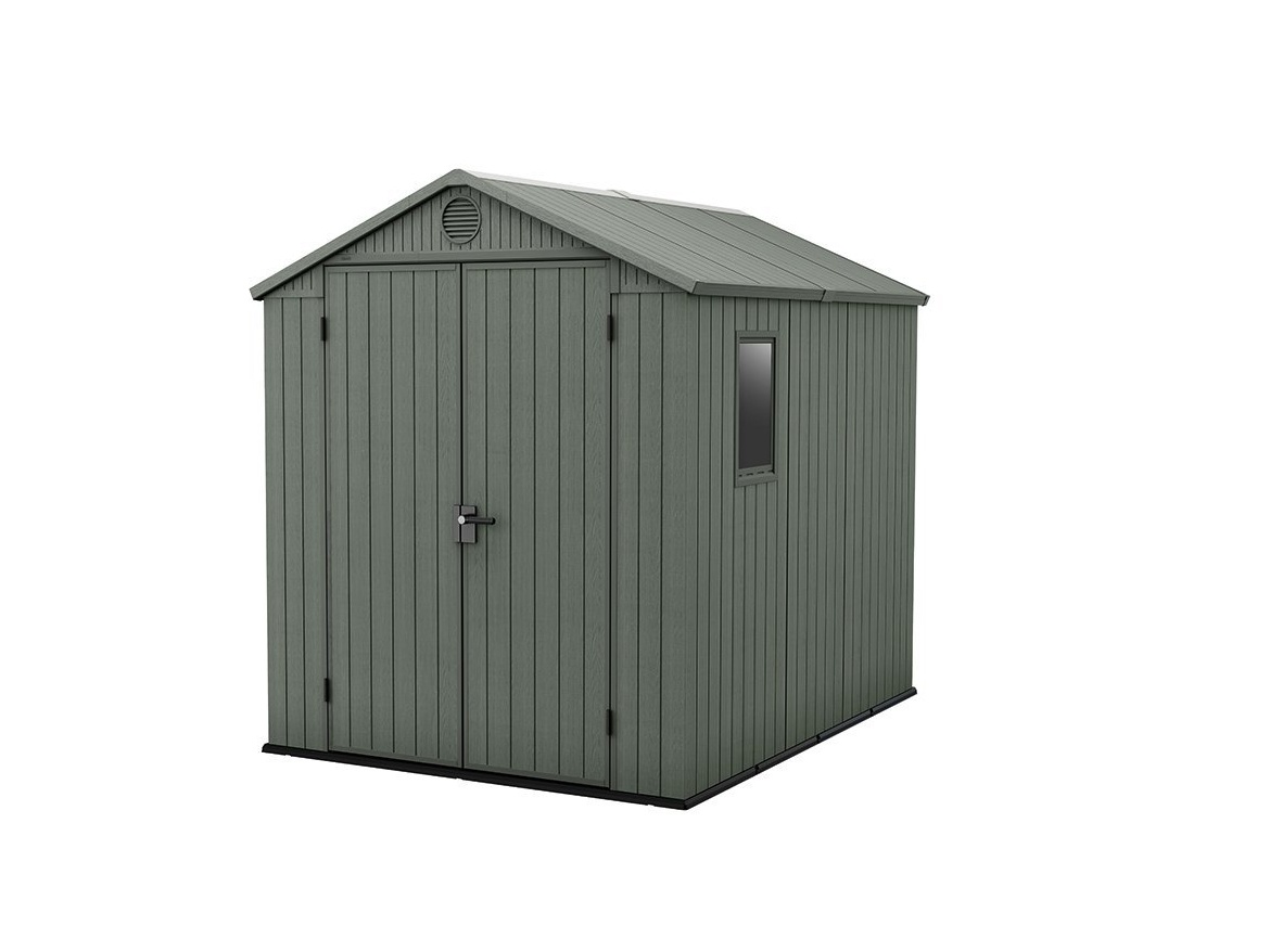 Plastový zahradní domek Keter Darwin 6 x 8 zelený, s podlahou