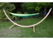 Hamaka Houpací síť pro dva Camping + Slap strap (zelený SET)