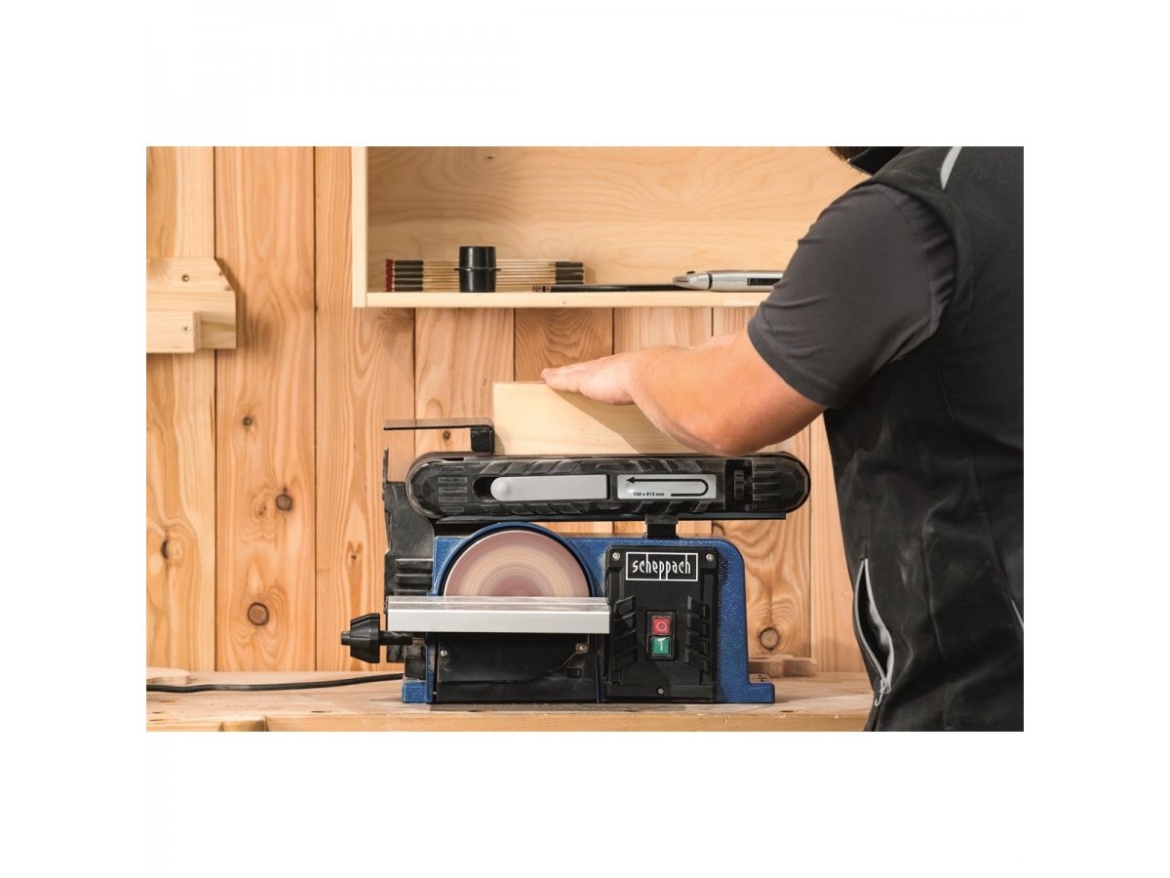 Multifunkční pásová a čelní bruska Scheppach BTS 900