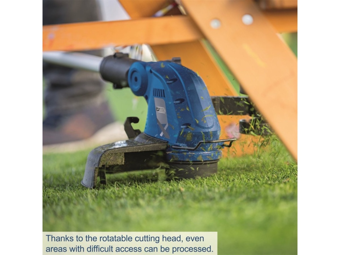 20 V-os IXES akkus szegélynyíró (akkumulátor és töltő nélkül) Scheppach C-LT300-X