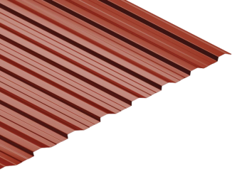 Maloformát –  T18 2000 x 1150 mm 0,4 mm RAL 3011 hnedočervená