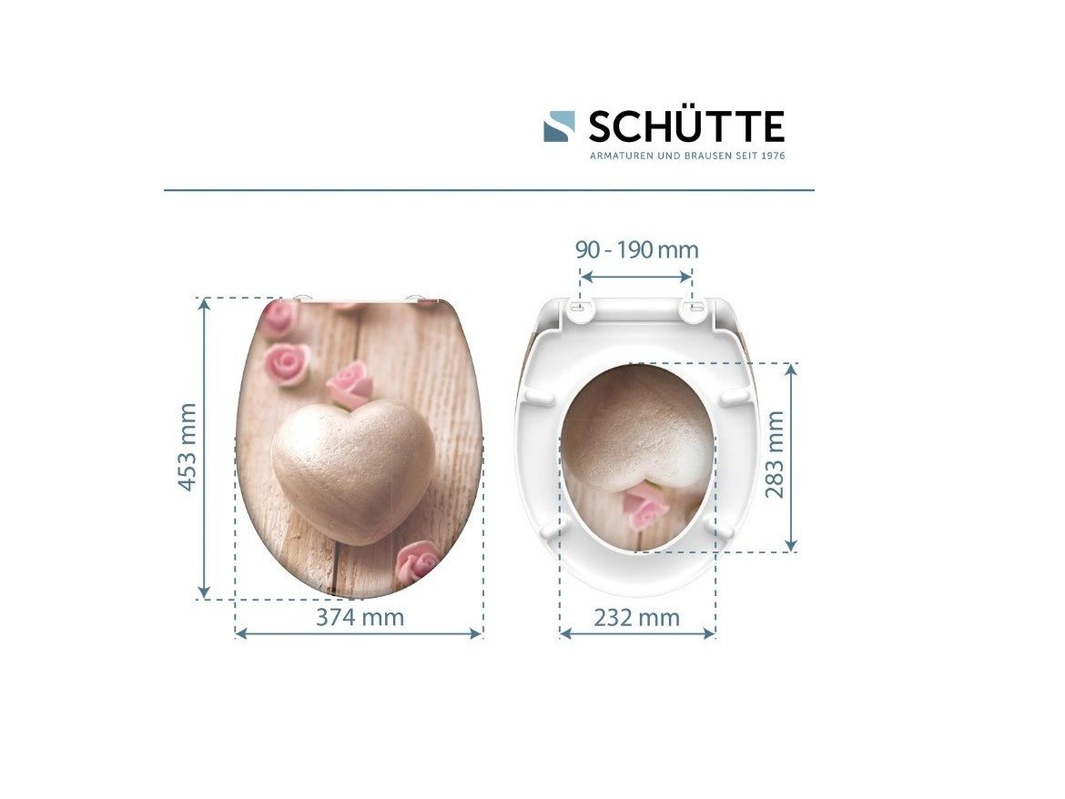 WC sedátka, záchodová prkna Schütte ROMANTIC | Duroplast, Soft Close