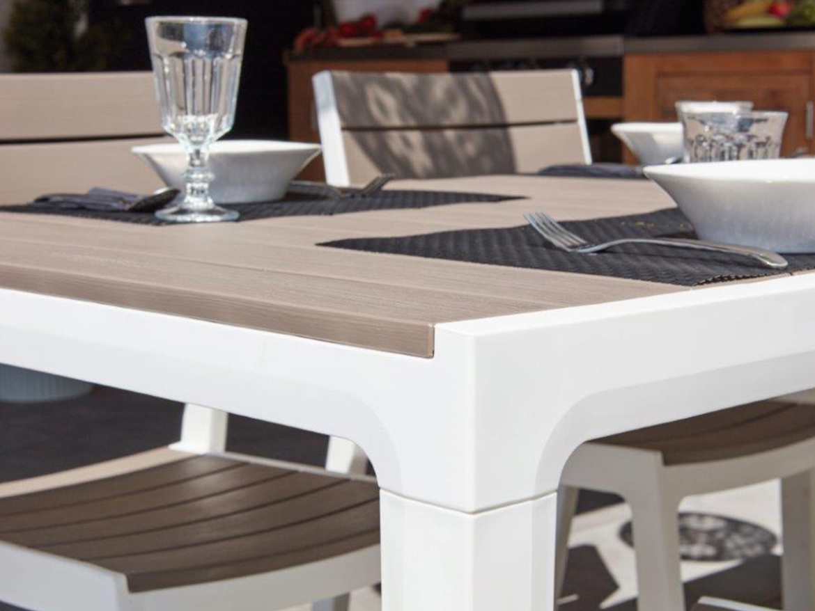 Bílý / cappuccino Keter Stůl Harmony