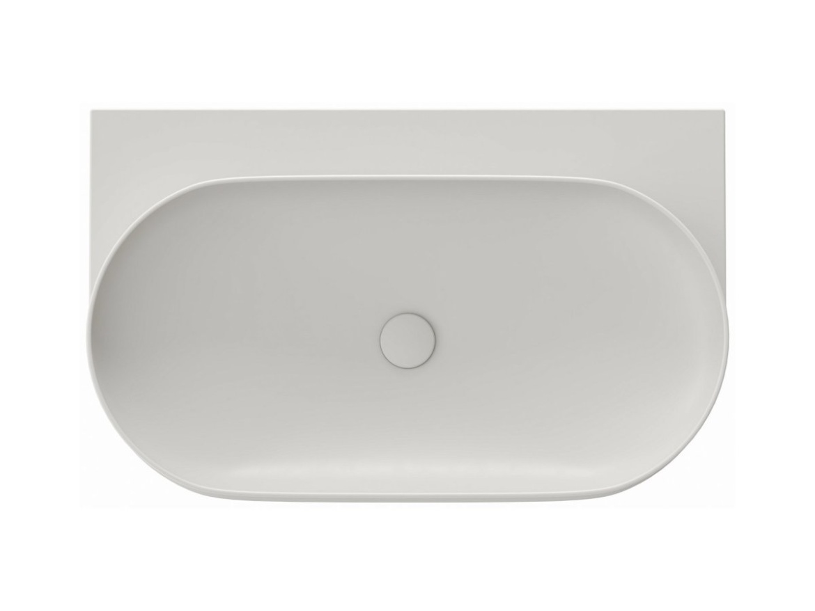 Ravak Umyvadlo Yard 80, bez otvoru pro baterii, bez přepadu, antracit