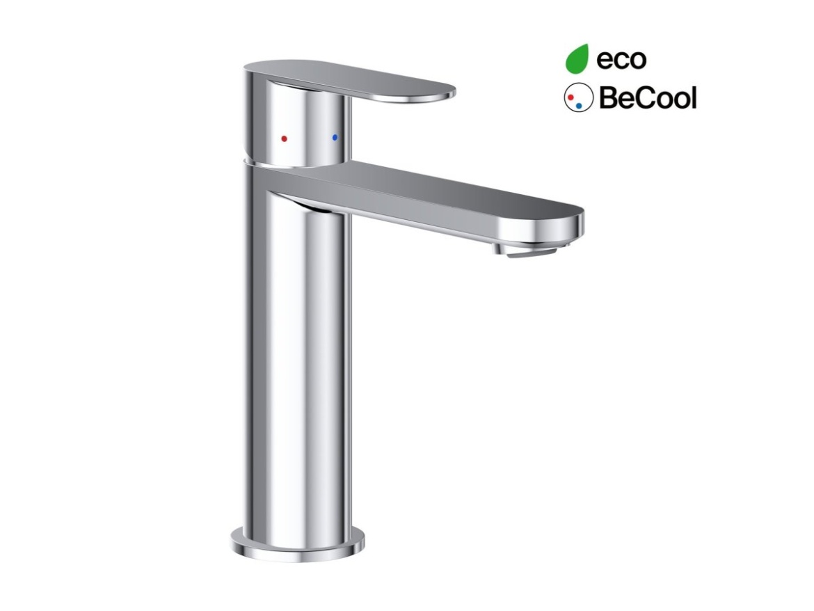 Ravak CR II 014.21BL Umývadlová batéria BeCool 175 mm bez odtokovej armatúry, čierna