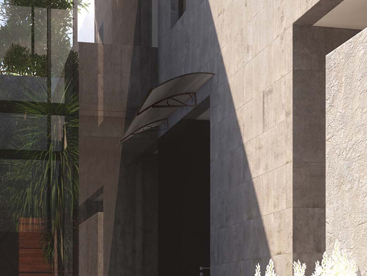 Vchodová strieška Robelit Arco