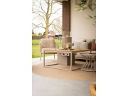 COSI Stůl s plynovým ohništěm - typ Cosiloft 100 písečně béžový / kamenná deska