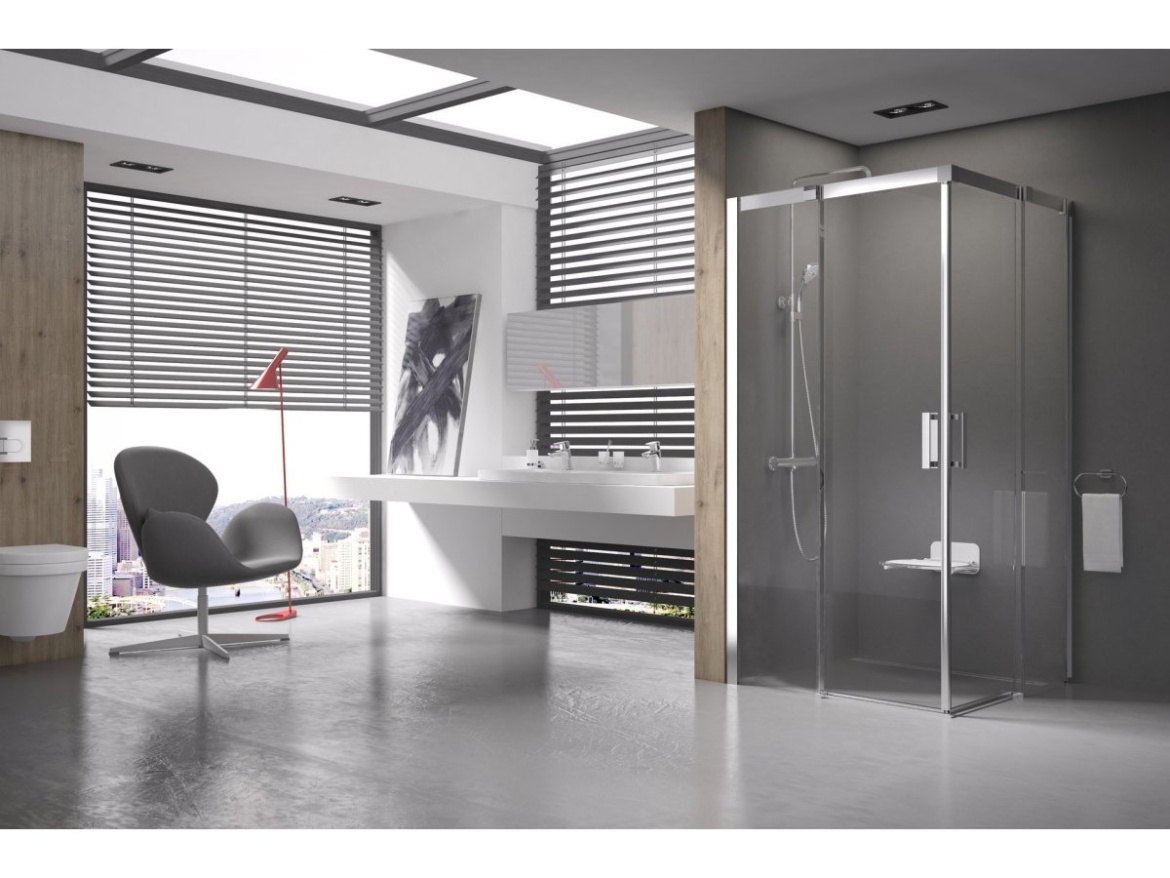 Ravak MSRV4 90x90, lesk+transparent