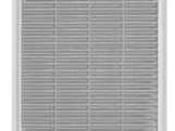 Haco Větrací mřížka 300 × 300 mm, se síťovinou a krytem, bílá, 0301