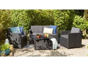 Keter Zahradní set  MONACO s úložným stolem - šedý